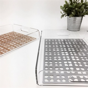 Acryl-Tablett-Display-Trays für die Förderung mit glatter Oberfläche 