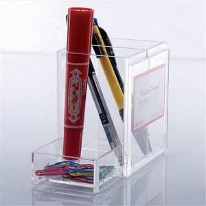 neue Art und Weise klare Acryl Pencial Box mit Bilderrahmen 