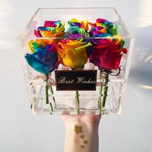 Luxusacrylblumenverpackungskasten für Valentinstag 