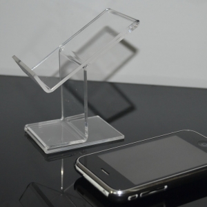 Transparentes Plexiglasdisplay für Handy 