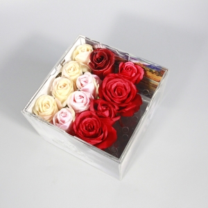 Klare Acryl Bilderrahmen Rose Box 