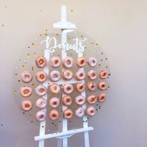 Runder Acryl Donut Wand Acryl Donut Display-Ständer 