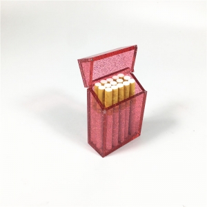 Rosa Zigarren-Aufbewahrungsbox aus Acryl 