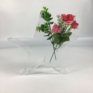 Einzigartig geformte Blumenvase aus Acryl