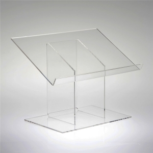 Tragbares Tischpult aus klarem Acryl für Präsentationen auf dem Tisch 