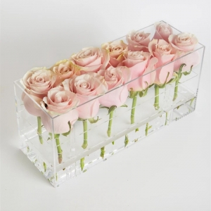 Großhandel Luxus wasserdicht 12 Rose Acryl Blume Rose Geschenkbox 