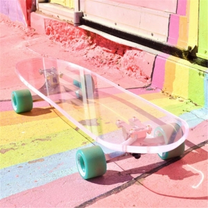 Großhandel benutzerdefinierte klare Acryl Plexiglas Skateboard 