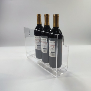 moderne 4 Flaschen und 4 Gläser Wand Acryl Weinregal 