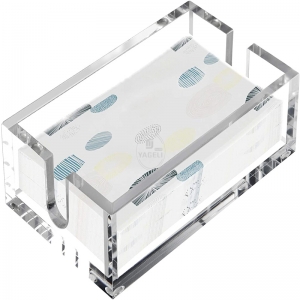 Transparenter, individueller Lucite-Serviettenhalter aus Acryl für Gästehandtücher 
