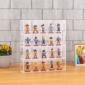 Großhandel 4 Ebenen wandmontiertes Acryl Mini Funko POP Spielzeug Kabinett 