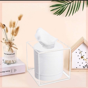 Moderne Taschentuchbox aus Acryl für die Heimdekoration
 