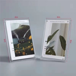 großhandel klar 8x10 lucit acryl foto bilderrahmen mit halter
 