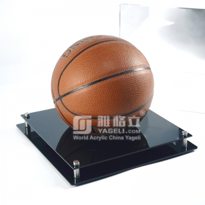 Großhandels-Basketball-Vitrine aus schwarzem Acryl 