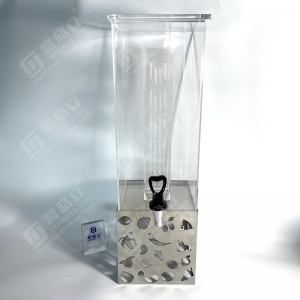 Großhandel 2 Gallonen quadratischer transparenter Getränkespender aus Acryl 