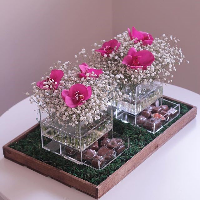 Acrylic Flower rose Box