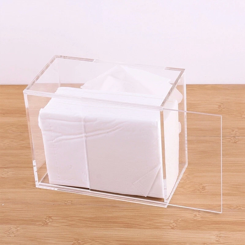 Custom office clear acrylic tissue box
