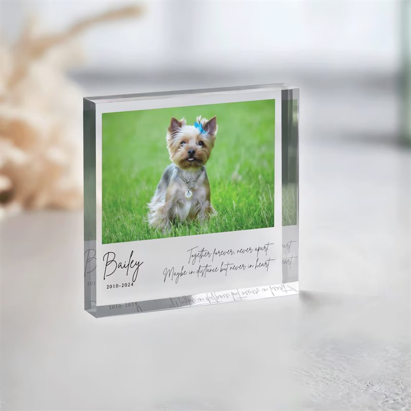 Custom Pet Memorial Acrylic Plaque