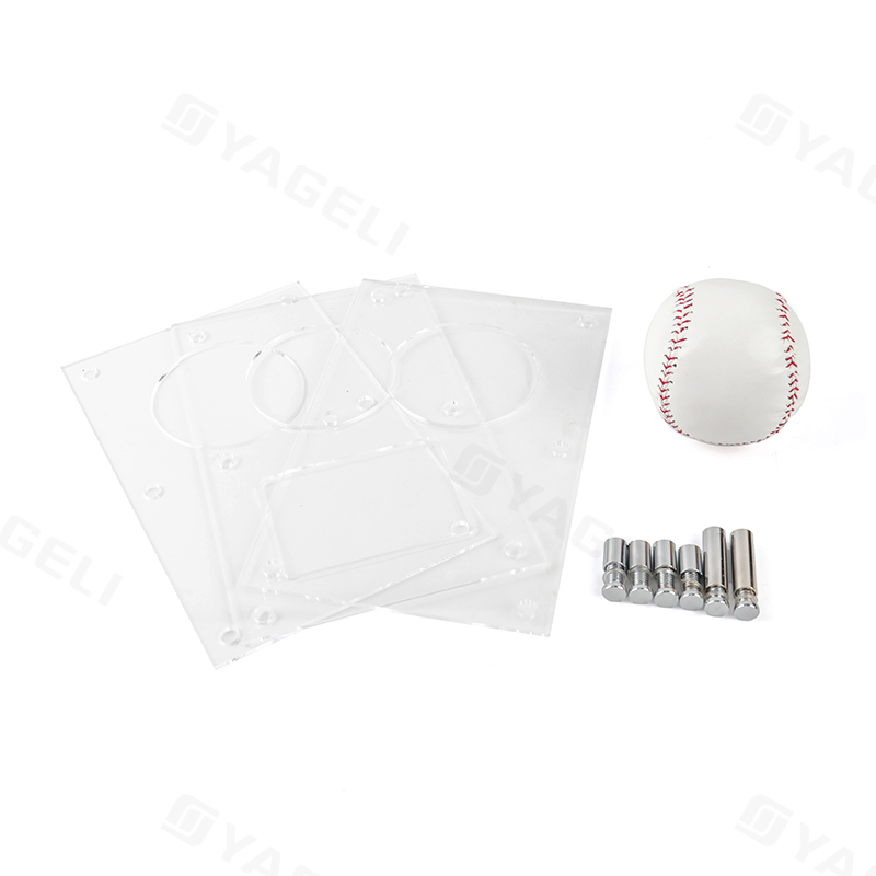 baseball card and ball holder