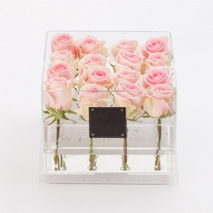 kundengebundener Acrylgeschenkkastenwürfel-Blumenausstellungskasten 