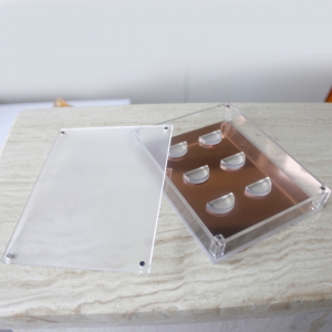 benutzerdefinierte Fabrik gemacht 6 Paare Acryl falsche Wimpern Box 