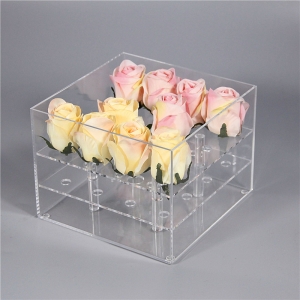 spezielle angepasste klare 16 Rose Acryl Blumenkasten 