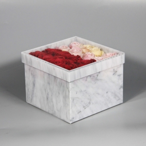 Yageli heißer Verkauf maßgeschneiderte Marmor Acryl Blume Box Rose Box 