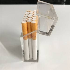 Persönliche klare Acryl Zigarrenkiste mit Deckel 
