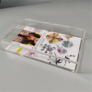 transparente Acryl-Aufbewahrungsschachteln Plexiglas-Rahmenschachtel Trockenblumen-Schachtel 