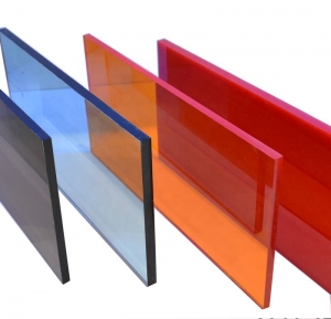 farbige durchscheinende gegossene Acryl / PMMA / Plexiglas / Plexiglas-Acrylplatte 