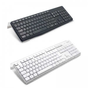 Schräger, klarer Acryl-Computer-Tastaturständer in Z-Form 