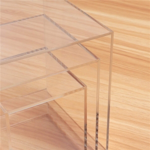 quadratische transparente Acrylbox persprx Würfel für die Anzeige 