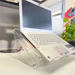 Großhandel Klarer Desktop abnehmbarer Acryl Laptop Stand Lucite Computerhalter 