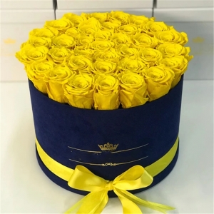 Luxus Runde Papier Flower Boxes Rose Box für Großhandel 