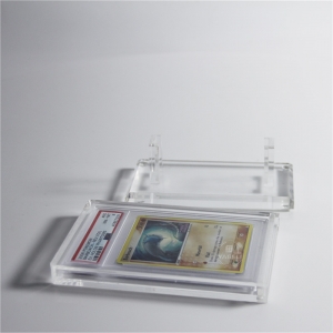 Großhandel Acryl PSA Graded Card Display Case mit einer Basis 