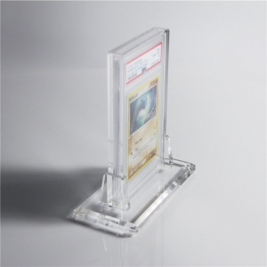 Transparente Acryl-Single-PSA-Anzeigetabekasten mit Basis 