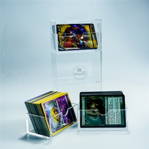 transparente Aufbewahrungsbox für magische Kartenspiele aus Acryl mit Schubladen 
