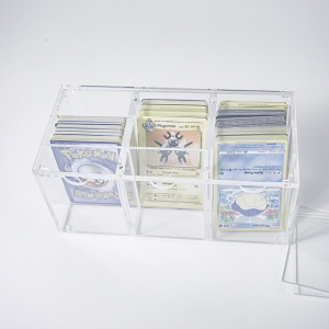Neue Pokemon Custom Game Cases Acryl TCG-Karte Display Box mit Sockel 