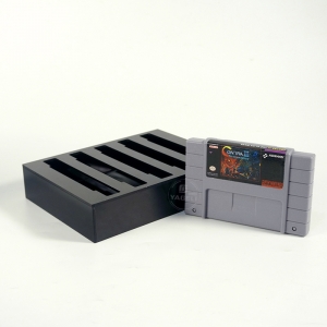 Schwarzer Nintendo Game Boy Acryl-Retro-Videospielkassettenständer 