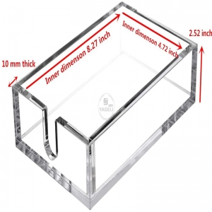 Transparente Plexiglas-Gästetuchablage Acryl-Serviettenhalter Großhandel 