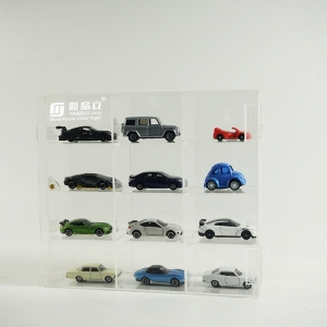 Desktop-Acryl-Auto-Vitrinen Plexiglas-Mini-Spielzeug-Action-Figuren-Box
 