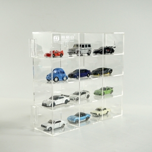 Desktop-Acryl-Auto-Vitrinen Plexiglas-Mini-Spielzeug-Action-Figuren-Box
 