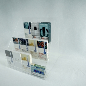 kundenspezifischer klarer 3-Ebenen-Acryl-E-Zigaretten-Ausstellungsständer
 