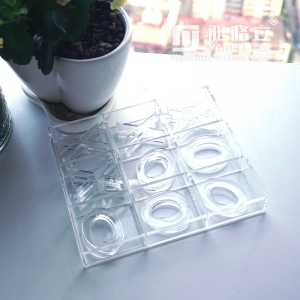 Luxuriöse Tic Tac Toe-Brettspiele aus transparentem Plexiglas
 