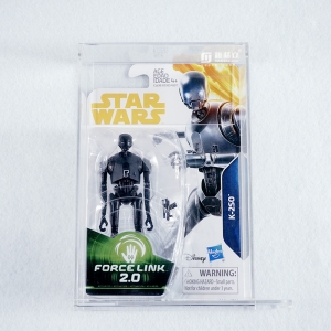Transparentes Acrylgehäuse mit Schiebedeckel für Star Wars Han Solo Actionfigur
 