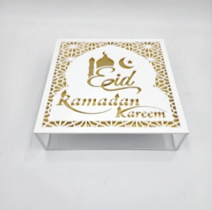 Islamische Musselin-Ramadan-Eid-Mubarak-Acrylbox 