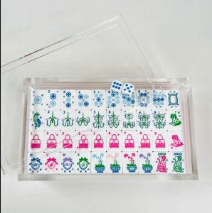 LUCITE MAHJONG FLIESEN-VORSTELLBOX 