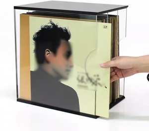Aufbewahrungsbox für Schallplatten aus Acryl 
