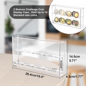 Abnehmbare magnetische Acryl-Challenge-Münzvitrine 