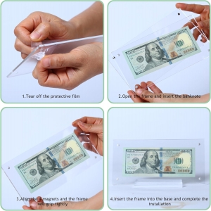 Acryl-Dollar-Schein-Display-Halter 