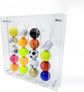 Wandmontiertes Golfball-Aufbewahrungsregal 